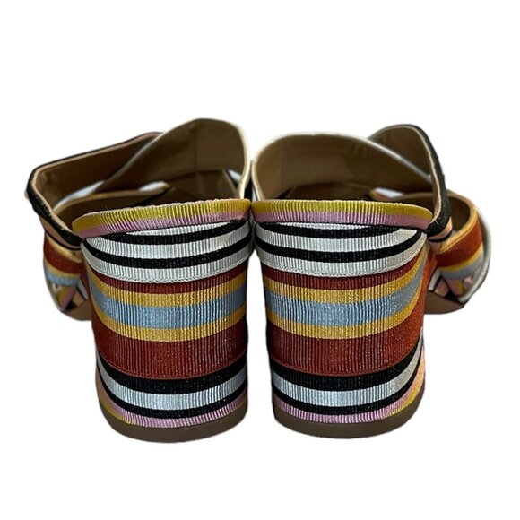 Tory Burch Multi-Color Sandals with Heel Size 9.5 - Picture 3 of 7
